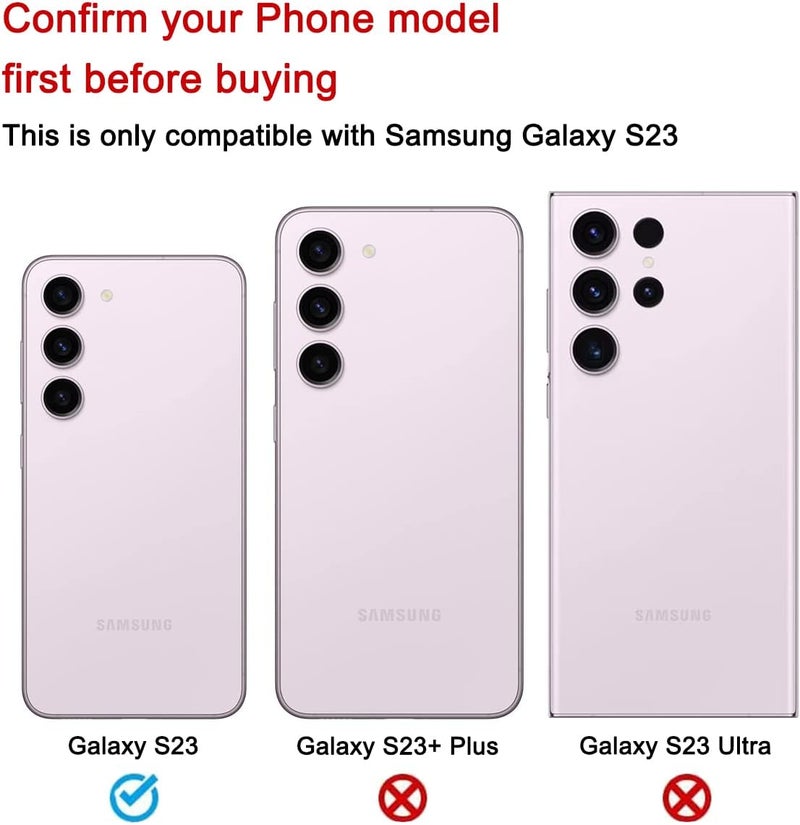 Perzework استبدال زجاج الخلفي لجهاز سامسونج جالاكسي S23 بلس بوصات مع مجموعة أدوات الإصلاح ودليل (لافندر) - Image 2